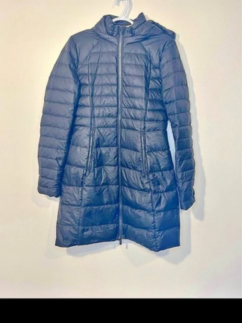 lululemon Sleet Street Long Jacket Puffer Blue Size 8
